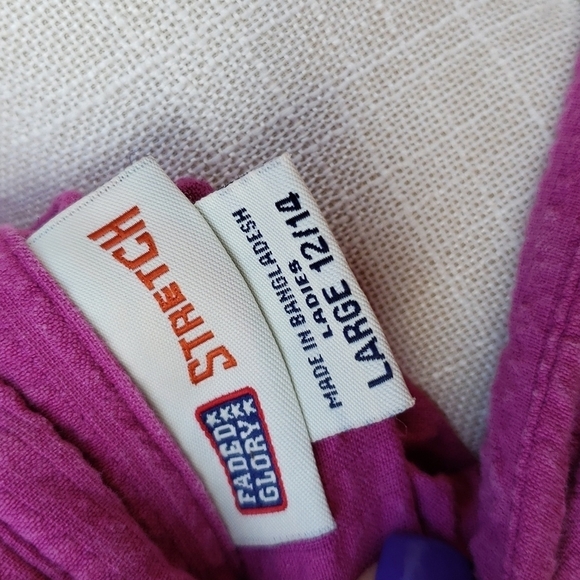 Faded Glory Vintage 90's Y2K corset style textured tank top - Picture 5 of 6